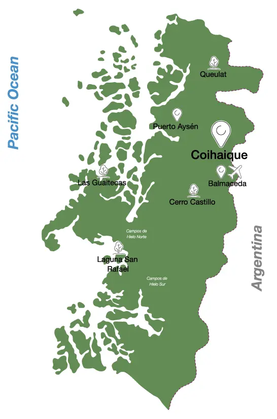 Mapa Carretera Austral Chile - guía de la ruta legendaria por la Patagonia