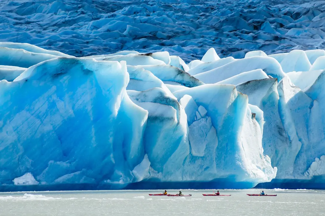 Kayaking Lago Grey Torres del Paine Patagonia Chile - glacier adventure tours